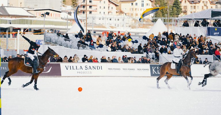 La coppa del mondo di Snow Polo St. Moritz 2022 brinda con le bollicine di Villa Sandi
